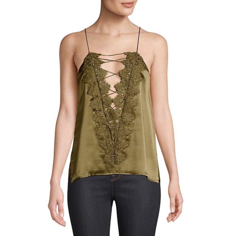 100% NWT ✨ Cami NYC reversible Charlie silk top